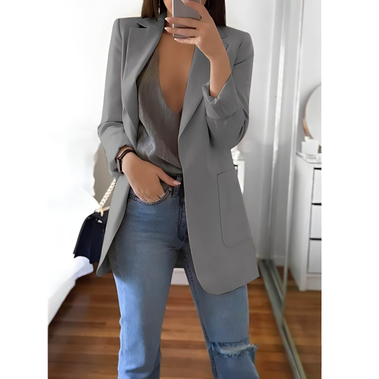 Blazer Alongado Fashionist