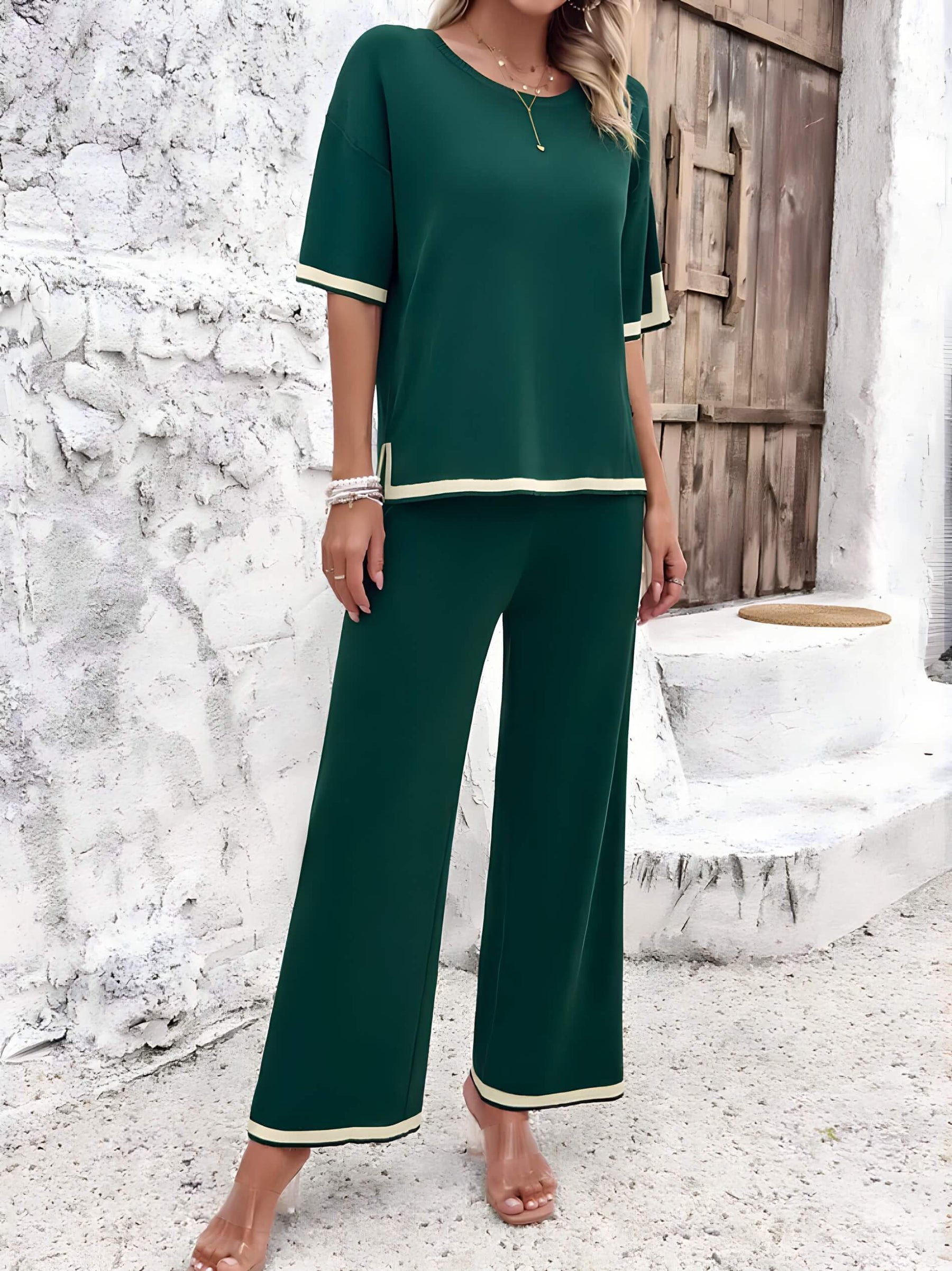 Conjunto Feminino de Malha Split