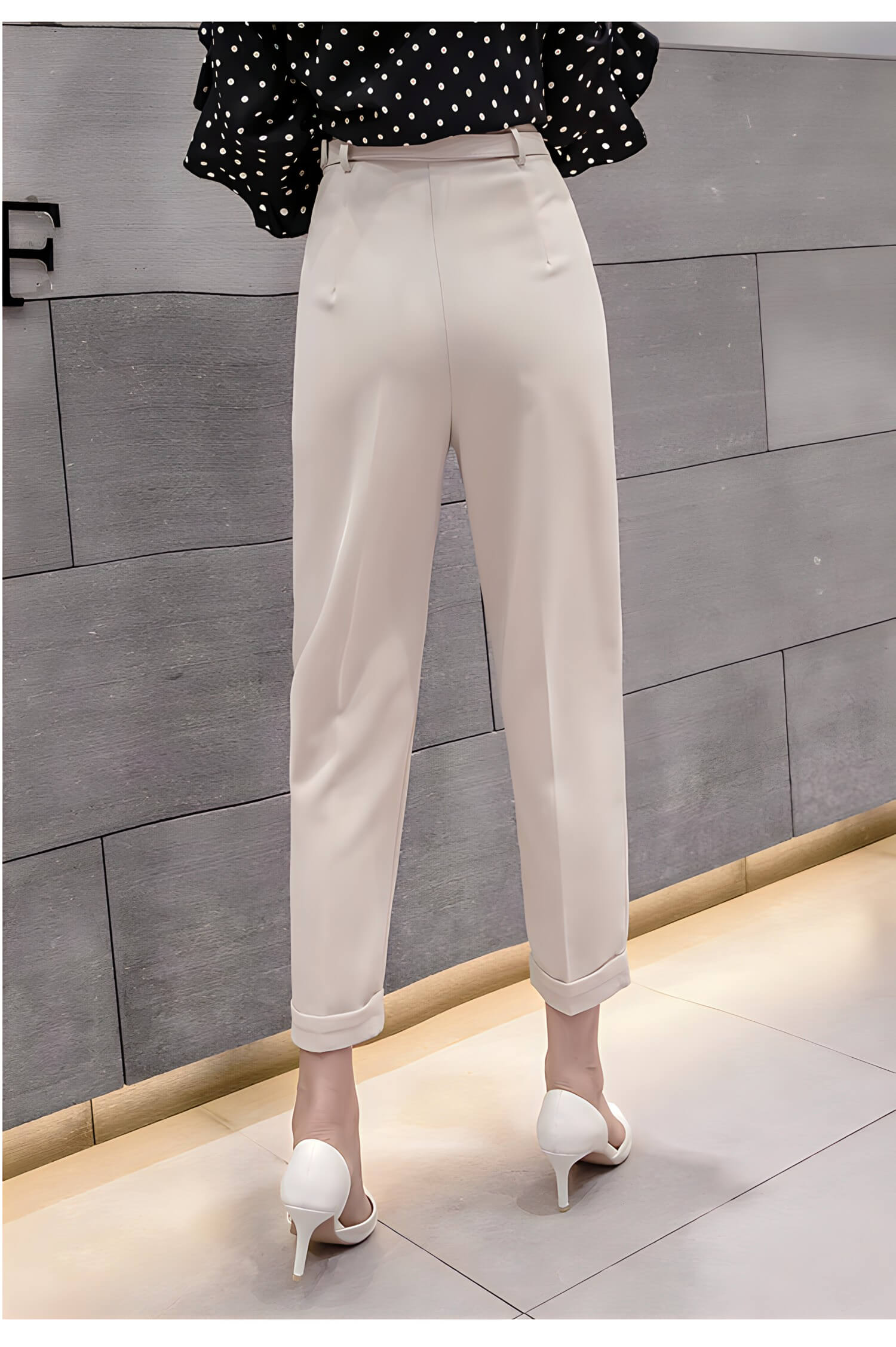 Calça Slim de Alfaiataria com Cinto Ceinture