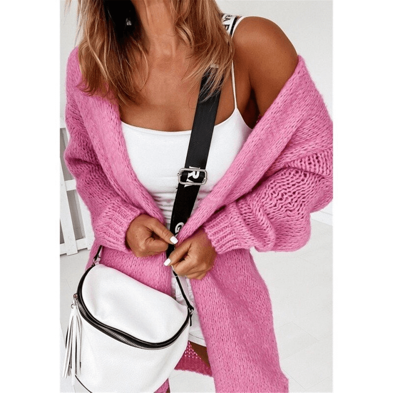 Cardigan de Tricot Alongado Ella