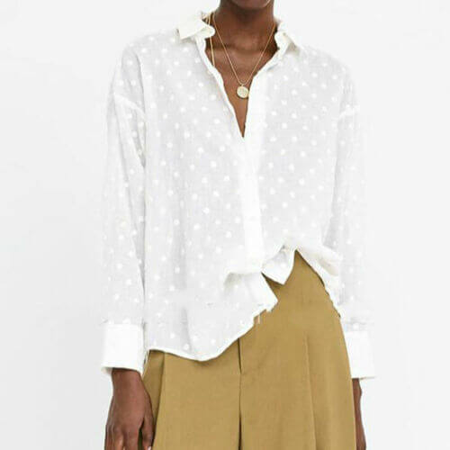 Camisa Casual de Poá Liatris