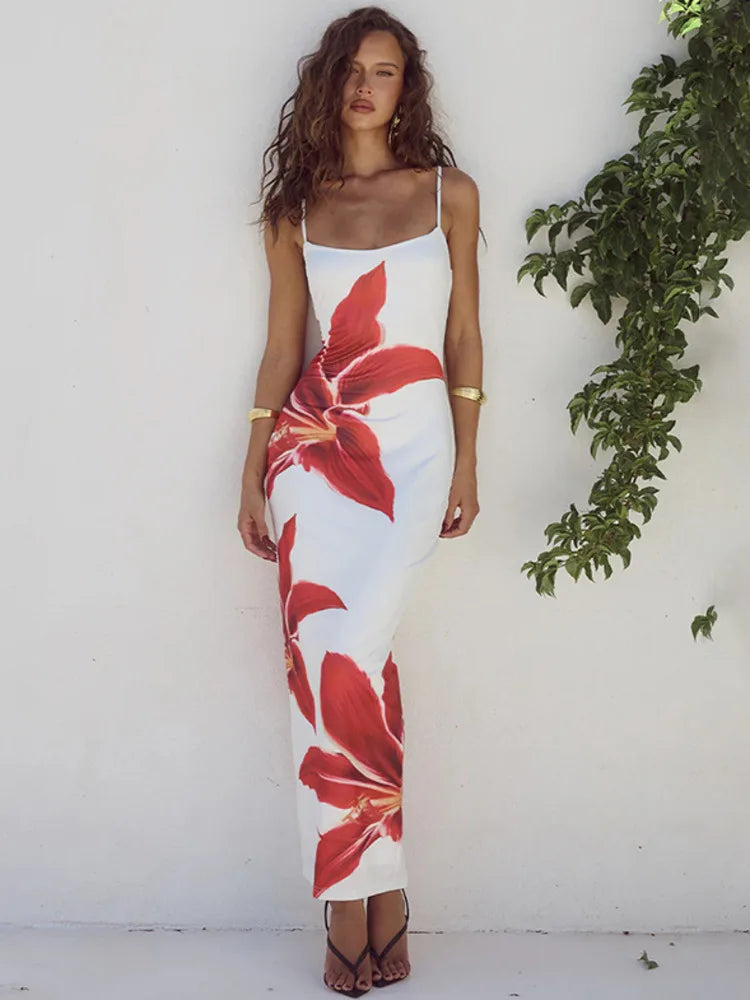 Vestido Longo Estampado Elizabeth