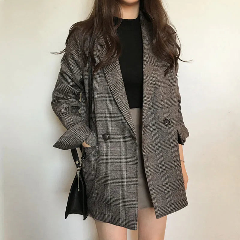 Blazer Alongado Xadrez Imelda